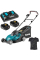 Акумуляторна газонокосарка Makita DLM432PT2, 2 акб 18 V 5 Ah, з/п, футболка M