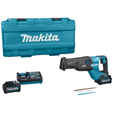 Акумуляторна шабельна пила Makita XGT 40 V MAX JR002GM201, з 2 акб 4 Ah та з/п, у кейсі