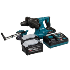 Аккумуляторный перфоратор Makita HR011GZ, 2 акб BL4040F, з/у DC40RA, система пылеудаления DX17 HR011G