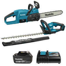 Набір акумуляторного інструменту LXT Makita 18 В: ланцюгова пила DUC357RT, кущоріз DUH506Z, акб 5 Ah, з/п DC18RC