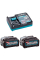 Набір Makita XGT 40V MAX: 2 Li-ion акумулятора BL4040 4.0 Ah та зарядний пристрій DC40RA