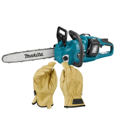 Акумуляторна ланцюгова пила Makita DU C355 Z + рукавиці P-84632, без акб