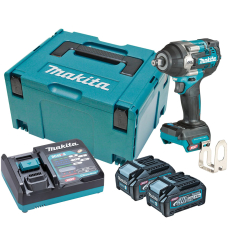 Аккумуляторный гайковерт Makita XGT 40 V MAX TW007GM201, 2 акб 40 V 2.0 Ah, з/у, в кейсе