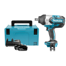 Аккумуляторный гайковерт Makita DTW1001RTJ, 2 акб 18 V 5.0 Ah, з/у DC18RC, кейс