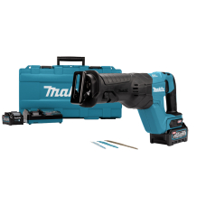 Акумуляторна шабельна пила Makita XGT 40 V MAX Makita JR001GM201, 2 акб BL4040 та з/п DC40RA в кейсі, набір полотен