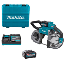 Аккумуляторная ленточная пила  Makita XGT 40 V Max PB002GM201, 2 акб BL4040 и з/у DC40RA в кейсе
