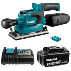 Аккумуляторная вибрационная шлифмашина LXT Makita DBO381ZU с модулем AWS, 1 акб BL1830B и з/у DC18RC