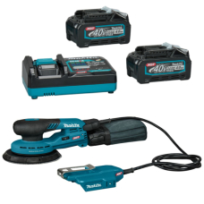 Аккумуляторная эксцентриковая шлифмашина Makita XGT 40 V MAX BO002CGZ, 2 акб BL4040 и з/у DC40RA