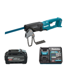 Акумуляторна шабельна пила Makita XGT 40 V MAX JR003GZ, з акб 4 Ah та з/п